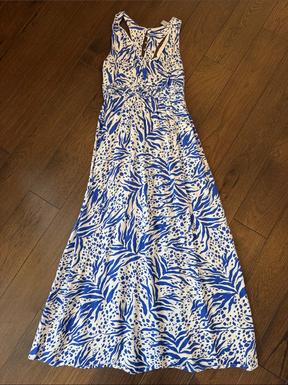 Sincerely Jules Blue and White Printed Maxi Dress Size XS - C26-036
